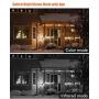 AI Spotlight Siren Security Camera Outdoor Wireless WiFi, Dzees by ZUMIMALL, 1080P Rechargeable Battery Powered Camera for Home Security Camera System, Color Night Vision, 2-Way Talk, Waterproof