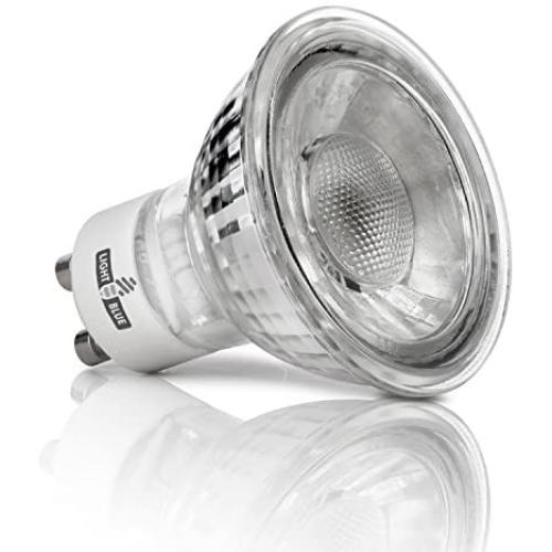 Light Blue (10 Pack) GU10 MR16 LED 5-Watt, (50W Equivalent) Dimmable, 3000K Soft White, Actual Halogen Size, 400 Lumens, 36° LED Spot Light, GU10 Base