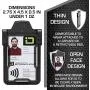 Identity Stronghold - Secure RFID Badge Holder for 1 Card - Heavy Duty Hard Plastic ID Badge Holder - USA Molded and Assembled - FIPS 201 Approved RFID Blocking Security - Black Identity Stronghold - Secure RFID Badge Holder for 1 Card - Heavy Duty Hard Plastic ID Badge Holder - USA Molded and Assembled - FIPS 201 Approved RFID Blocking Security - Black