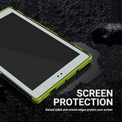 ROISKIN Dual Layer Heavy Duty Shockproof Impact Resistance Protective Case with Kickstand for FlRE 10 inch Case