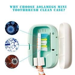 Toothbrush Clean Case,Portable Mini Travel Toothbrush Holder (For Most of Toothbrushes),USB Recharged (White)