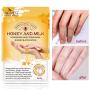 Hand Moisturizing Mask, (5 Pack) Honey and Milk Gloves, Moisturizing Natural Therapy Gloves, for Dry Aging Cracked Hands Repair Rough Skin for Men Women Hand Moisturizing Mask, (5 Pack) Honey and Milk Gloves, Moisturizing Natural Therapy Gloves, for Dry Aging Cracked Hands Repair Rough Skin for Men Women