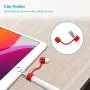 Fintie 3 Pieces Bundle Compatible with Apple Pencil Cap Holder, Nib Cover, Adapter Tether for Apple Pencil 1st Generation, iPad 10.2, iPad 9.7, iPad Air 3rd Gen/iPad Pro 10.5 Pencil, Red