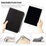 Valkit iPad 8th Generation Case, iPad 7th Generation Case, iPad 10.2 2020/2019 Case, Translucent Frosted Back Protective Smart Cover for 10.2'' iPad 8/7, Black