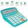 Helect H1001B-Calculator-BL Standard Function Desktop Calculator, Blue