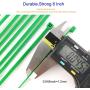 HS Green Zip Ties 8 Inch (Bulk-1000 Pack) Nylon Cable Ties 40 Lbs Self-Locking Wire Ties for Electronics Organizer