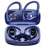 VEATOOL Wireless Earbuds Bluetooth Headphones 48hrs Playtime Sport Earphones with LED Display TWS Stereo Deep Bass Ear Buds with Earhooks Waterproof in-Ear Built-in Mic Headset for Running Workout