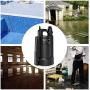 Submersible Water Pump, TACKLIFE Utility Pump, 1/3 Output HP, Automatic Sensor Switch, Max.2500 GPH, Up to 25ft, 10ft Cord, 3/4 in Adapter Check Valve