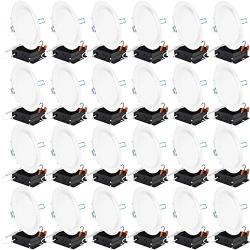 Sunco Lighting 24 Pack 6 Inch Slim LED Downlight, Baffle Trim, Junction Box, 14W=100W, 850 LM, Dimmable, 5000K Daylight, Recessed Jbox Fixture, IC Rated, Retrofit Installation - ETL & Energy Star