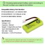 iMah Ryme B2-1 BT-800 BT-8001 BT-8300 BT-1011 BT-1018 BT-1022 BT184342 BT18433 Battery Compatible with AT&T CL80109 EL51109 SL82000 TL90078 Vtech CS6209 CS6219 CS6229 DS6121 DS6221 DS6221 (Pack of 6)