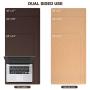 TESOBI Large Natural Cork & Leather Desk Pad, Double-Sided Desk Protector, Smooth Surface Mouse Pad, Waterproof Desk Mat Pad for Office/Home/Gaming (24'' x 14'' Coffee)