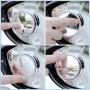 yusheng 2PCS small Blind Spot Mirror,2'' Round HD Glass Convex Rear View Mirror,Strong Adhesive Mirror for Car, Van, SUV and Trucks (2''(50mm), Silver frame)