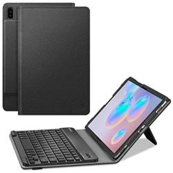 Fintie Keyboard Case for Samsung Galaxy Tab S6 10.5'' 2019 (Model SM-T860/T865/T867), [Patented S Pen Slot Design] Folio Stand Cover with Removable Wireless Bluetooth Keyboard, Black