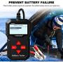 KONNWEI 12V Car Battery Tester 100-2000 CCA Load Tester Automotive Alternator Tester Battery Analyzer (KW210)