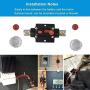 WOHHOM 30A 40A 50A 60A 80A 100A 150A Audio Circuit Breaker Auto Car Stereo Inline Fuse Holders Inverter, Manual Reset 12V-24V DC for Automotive Marine Boat Audio System Protection (20A)