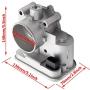 04891735AC Electronic Throttle Body with IAC TPS,Fit for 2.0L 2.4L Chrysler 200,Sebring Dodge Avenger Caliber Journey Compass Patriot Years 2007-2017 Replaces 977025,4891735AD,4891735AB,4891735AC