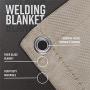 Agyle Products Welding Blanket, Fiberglass Protection Extra Large, 8 FT by 8 FT, Welding Work Area
