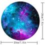 Pricetail Mouse Pad, Pretty Purple Galaxy Mouse Pads with Design, Non-Slip Mousepads, Waterproof Office Mousemat for PC Computers Laptop, 7.9 x 7.9 x 0.1 Inch