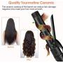 6-in-1 Curling Iron, Professional Curling Wand Set, Instant Heat Up Hair Curler with 6 Interchangeable Ceramic Barrels (0.35 to 1.25) and 2 Temperature Adjustments (Black)