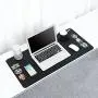 Customizable Desk Mat PU Leather Pad Protector 31.5”x15.7 with 100 Graffiti Stickers UPHORIA Desk Blotters for Home Office Work Gaming, Medium for Girls Boys Adults Computer Laptop Study writing BLACK Customizable Desk Mat PU Leather Pad Protector 31.5”x15.7 with 100 Graffiti Stickers UPHORIA Desk Blotters for Home Office Work Gaming, Medium for Girls Boys Adults Computer Laptop Study writing BLACK