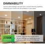 Sunco Lighting 12 Pack 5 Inch / 6 Inch Flush Mount Disk LED Downlight, 15W=100W, 2700K Soft White, 1050LM, Dimmable, Hardwire 4/6'' Junction Box, Recessed Retrofit Ceiling Fixture