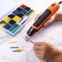 TACKLIFE Mini Heat Gun, 350W/662℉ Hot Air Gun with 6.56Ft Long Cable, Overheat Protection Light Heatgun for Epoxy Resin Crafts Shrink Wrapping Vinyl Wrap Wire Connectors Candle Making - HGP35AC