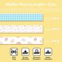 Phomemo M02 Pro/M02S Thermal Paper, 15mm Sticker Paper, Black on Little Daisies, Blue&white Plaid and the Milk Strawberry Beautiful Patterns , 15mm x 3.5m, 3 Rolls of Each Pattern, Total 9 Rolls