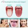Electric Tongue Cleaner,Uniharpa Vibrating Tongue Scraper for Fresher Breath in Seconds Made by Soft Silicone (Blue）