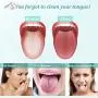 Electric Tongue Cleaner,Uniharpa Vibrating Tongue Scraper for Fresher Breath in Seconds Made by Soft Silicone (Blue）