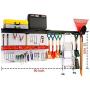 Ultrawall Garage Storage, 48x36 inch Pegboard with Hooks Garage Storage Bins Tool Board Panel Tool Organizer