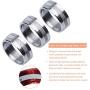 Danti 3pcs Audio Air Conditioning Button Cover Decoration Twist Switch Ring Trim for Jeep Wrangler JK JKU Patriot Liberty 2011-2018 Dodge Challenger 2008-2014 (Silver)