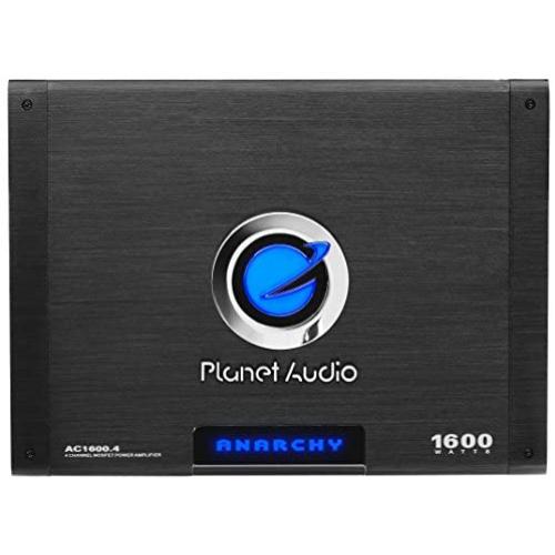 Planet Audio AC1600.4 4 Channel Car Amplifier - 1600 Watts, Full Range, Class A/B, 2-4 Ohm Stable, Mosfet Power Supply, Bridgeable