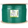 trueCABLE Cat6 Plenum Shielded (CMP), 1000ft, Green, 23AWG Solid Bare Copper, 550MHz, ETL Listed, Overall Foil Shield (FTP), Bulk Ethernet Cable