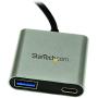 StarTech.com USB to USB C Adapter - with Power Delivery (USB PD) - Compact - USB C Converter - USB-A to USB-C Adapter - USB C Port Adapter (HB30C1A1CPD), Aluminum with Laptop Charging