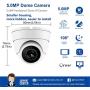 [Auido] Anpviz IP POE 3.5in Dome Outdoor 5MP Camera(Hikvision Compatible), HD Onvif Security Camera with Microphone, Indoor Outdoor Wide Angle 2.8 mm Lens IP66 Weatherproof Night Vision White Camera