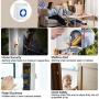 Wireless Caregiver Pager Door Sensor Alarm for Elderly Dementia Patients, Door Open Chime Alert Kit for Kids Safety/Home/Store/Business 1 Door Sensor+1Plug-in Receiver
