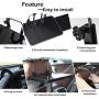 CPROSP Multi-Function Car Computer Desk Foldable Portable Car Lunch Desk Car Steering Wheel Seat Car Laptop Foldacle Desk Car Food Drink Table Cup Holder