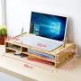 Wood Laptop Riser Stand for Desk with Adjustable Height & Air Vents - Laptop Desk Organizer - Minimal Laptop Stand & Ventilation - Monitor Stand Riser