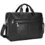 TIDING Leather Briefcase for Men 17'' Computer Bag Business Travel Messenger Bag