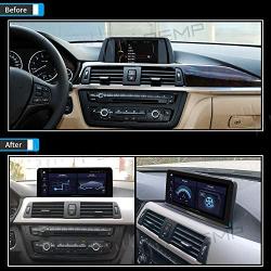 PEMP Android 10.0 car Stereo 10.25 inchs IPS Touch Screen Qualcomm 8core 4GB Ram and 64GB ROM Car Play Android auto Head Unit for BMW F30 F20(2012-2017) NBT (8 Core 4G+64G)