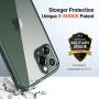 TORRAS Diamonds Clear Compatible for iPhone 11 Pro Max Case [Non-Yellow][Fully Protective] Slim Fit Shockproof Hard Plastic Back & Soft Silicone Bumper Phone Case 6.5, Midnight Green