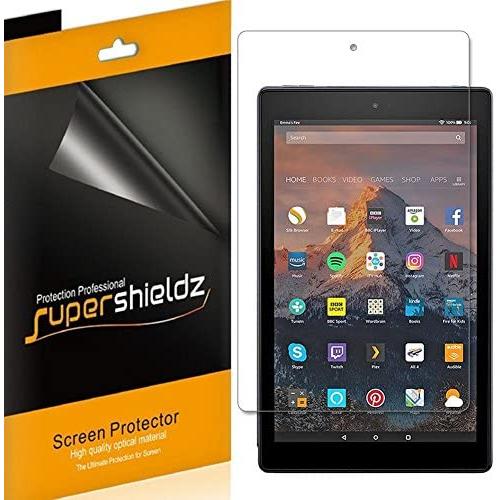 (3 Pack) Supershieldz for All New Fire HD 10 Tablet 10.1 inch (9th and 7th Generation, 2019 and 2017 Release) Screen Protector, High Definition Clear Shield (PET)