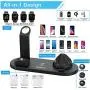 Kertxin Wireless Charger Stand,4 in 1 Wireless Charging Station Dock for Apple Watch iWatch SE/6/5/4/3/2/1, Airpods,iPhone Series 12/12Pro/11/11 Pro Max/X/Xs/XR/8 Plus/8,Samsung Galaxy S10 S9 Kertxin Wireless Charger Stand,4 in 1 Wireless Charging Station Dock for Apple Watch iWatch SE/6/5/4/3/2/1, Airpods,iPhone Series 12/12Pro/11/11 Pro Max/X/Xs/XR/8 Plus/8,Samsung Galaxy S10 S9