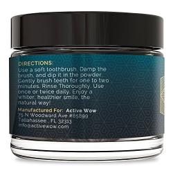 Active Wow Teeth Whitening Charcoal Powder Peppermint
