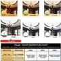 CRLight 2W LED Globe Dimmable Bulb 4000K Daylight White, 30W Equivalent E26 Base Vintage Edison Style Tiny G14 Clear Globe Light Bulbs for Chandelier Ceiling Fan Bathroom Vanity Mirror, 8 Pack