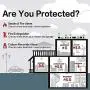 Photoelectric Smoke Detector Fire Alarm Battery-Operated 2 Pack