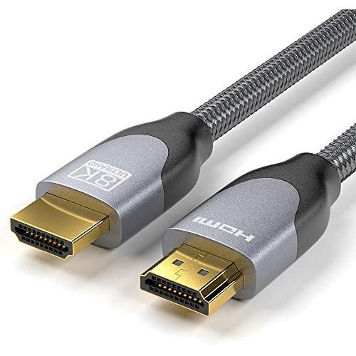 HDMI 2.1 Cable, LamToon 6.5ft 8K Ultra HD HDMI Cable |Support High Speed 48Gbps 8K@60Hz, 4K@120Hz, Dynamic HDR, eARC Compatible with Newest Apple TV,Samsung QLED TV,Xbox Series X,PS5