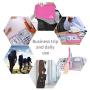 Universal Electronics Accessories Organizer, Waterproof Portable Cable Organizer Bag,Travel Gear Carry Bag for Cables (L, Black) (Pink, L)
