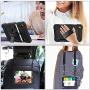 SEYMAC stock Case for iPad Mini 5/4, 3-Layer Protection Case with [360 Degrees Rotating Stand] Hand Strap&[Pencil Holder] Screen Protector for iPad Mini 4th/5th Generation 7.9 inch (Black)