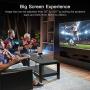 APEMAN M4 Mini Portable Projector, Video DLP Pocket Projector for Home and Outdoor Entertainment, Support 1080P HDMI Input Built-in Rechargeable Battery Stereo Speakers with Upgraded 360° Tripod